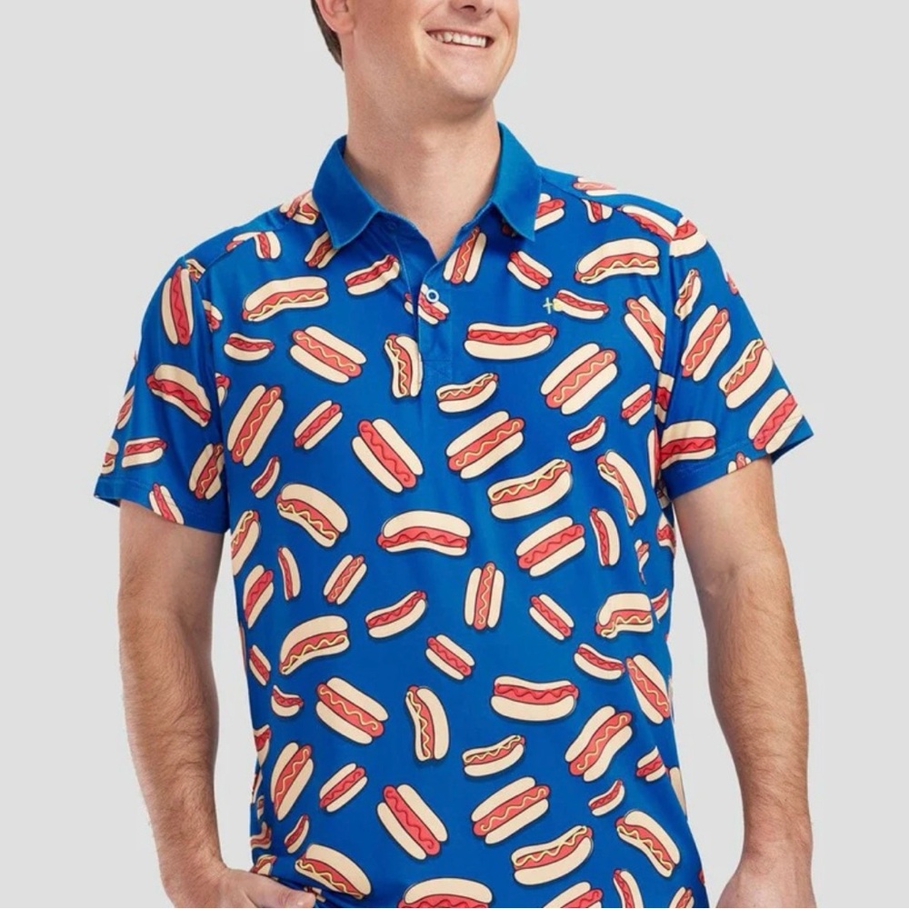 NWT Golf Shirt for Men DryFit Mens Golf Shirt Short Sleeve.